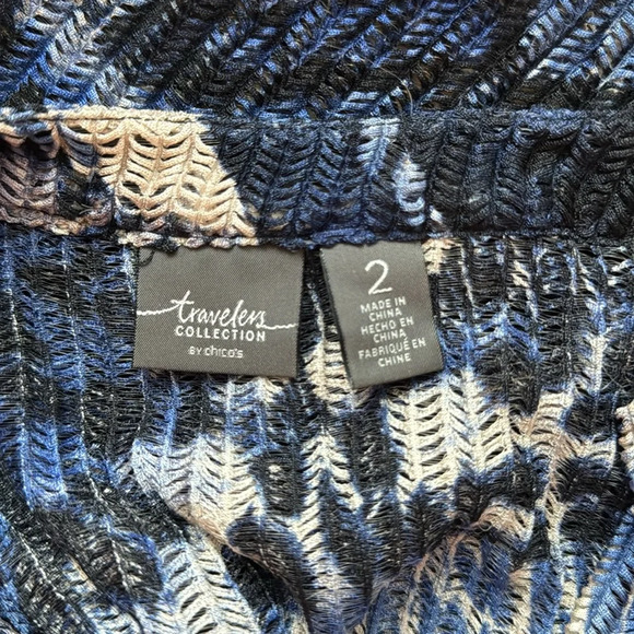 💄Chicos Traveler Collection button down Cardigan Size 2 💄 - Picture 8 of 9